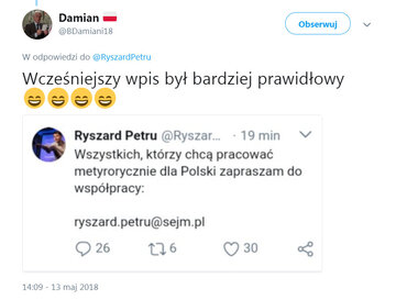 "Zapraszam do współpracy". Zaskakujące ogłoszenie Petru na Twitterze 