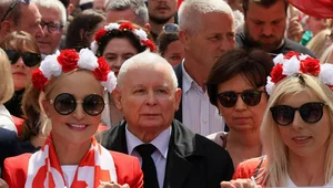 Miniatura: Kaczyński na marszu Nawrockiego. "Nie chce...