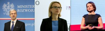 Ministrowie: Jerzy Kwieciński, Teresa Czerwińska i&nbsp;Jadwiga Emilewicz