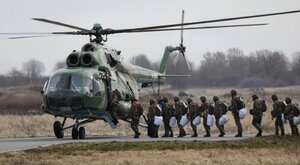 Miniatura: Rosja przeprowadza desant i bierze jeńców....