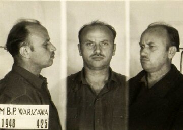 Zygmunt Szendzielarz po&nbsp;aresztowaniu przez UB.