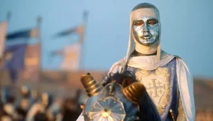 Miniatura: Baldwin Trędowaty. Obrona Ziemi Świętej w...