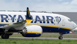 Miniatura: Ewakuacja pasażerów Ryanaira na lotnisku w...