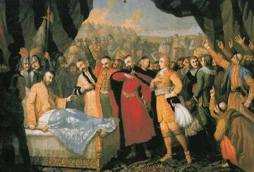 Franciszek Smuglewicz, Śmierć Chodkiewicza w&nbsp;obozie pod&nbsp;Chocimiem.