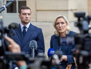 Miniatura: Le Pen i Bardella alarmują ws. Rosji....