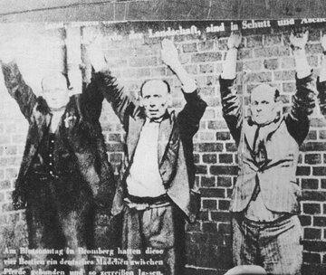 Bydgoszcz 1939, polscy cywile przed rozstrzelaniem przez Niemc&oacute;w