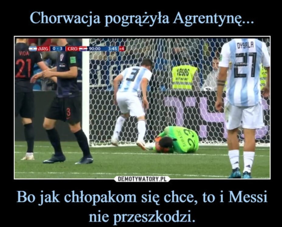 Memy po meczu Argentyna-Chorwacja 