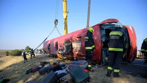 Miniatura: Wypadek polskiego autokaru na Węgrzech. 12...