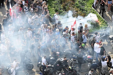 Godzina "W" na Rondzie Dmowskiego w Warszawie 