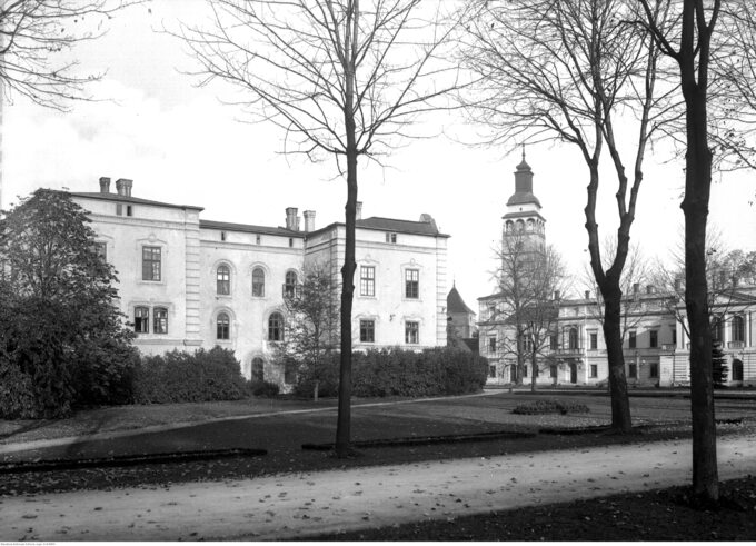Pałac Habsburgów w Żywcu, 1928 r.