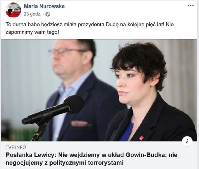 Znana ze&nbsp;ostrych wypowiedzi pisarka Maria Nurowska tym razem w&nbsp;mocnych słowach zaatakował polityk&oacute;w Lewicy.