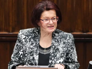 Miniatura: Maria Kurowska opuściła budynek AWS. Żurek...