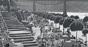 Plaża w&nbsp;Zaleszczykach, lata 30. XX w.