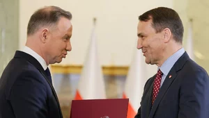 Miniatura: Sikorski zapytany o przyszłość Dudy. "Ma...