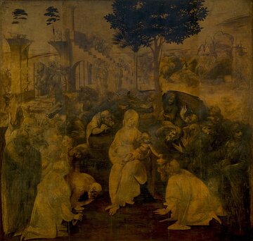 Leonardo da Vinci, Pokłon Mędrc&oacute;w