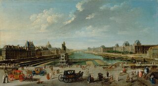 Paryż w XVIII wieku. Mal. Nicolas-Jean-Baptiste Raguenet -