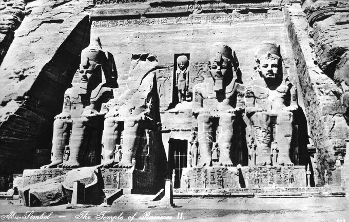 Abu Simbel, widok z 1923 roku