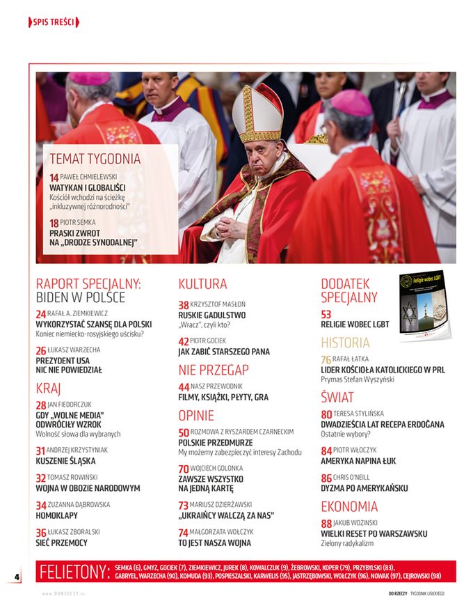 &bdquo;Do&nbsp;Rzeczy&rdquo; nr 9: Watykan w&nbsp;uścisku globalist&oacute;w