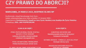 Miniatura: Konferencja „Prawo do życia czy prawo do...