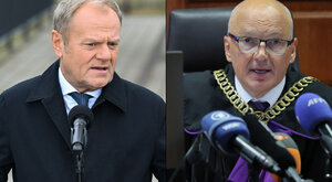 Miniatura: Premier chwali sędziego. "Stanął...