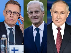 Miniatura: Prezydent Finlandii i premier Norwegii...
