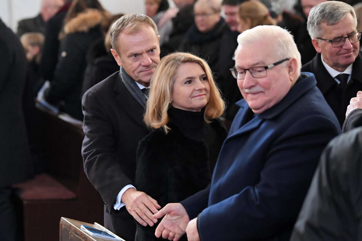 Donald Tusk, Małgorzata Tusk, Lech Wałęsa, Bronisław Komorowski 