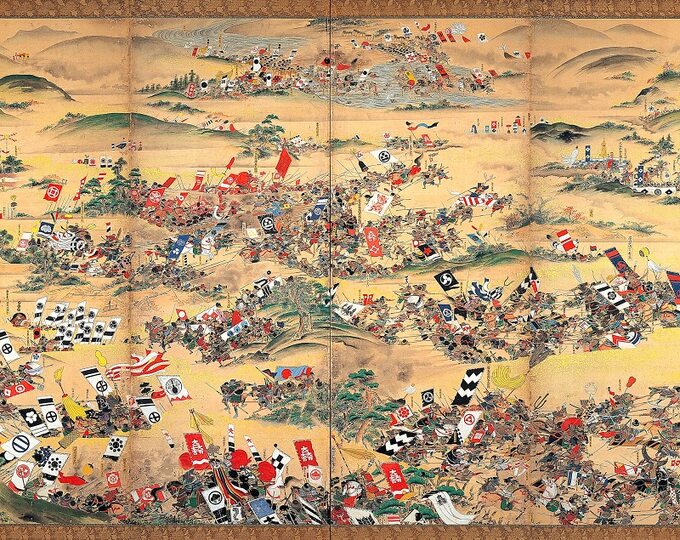 Fragment obrazu przedstawiającego bitwę pod Sekigaharą (1600 r.) Fot: The City of Gifu Museum of History
