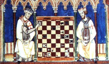 Templariusze grający w&nbsp;szachy, 1283 rok