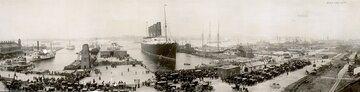 &bdquo;Lusitania&rdquo; po&nbsp;zdobyciu Błękitnej Wstęgi Atlantyku w&nbsp;1907