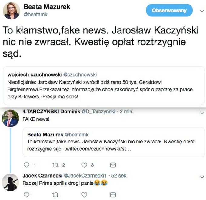 Prima aprilis na&nbsp;Twitterze