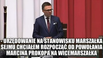 Memy po objęciu przez Szymona Hołownię funkcji marszałka Sejmu 