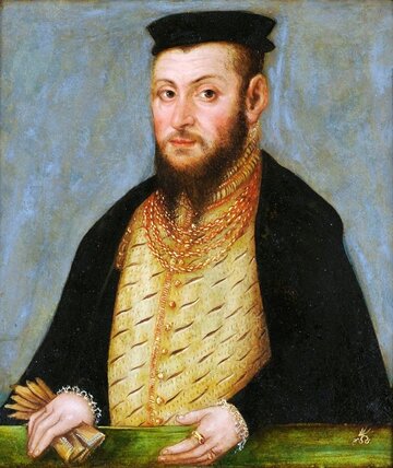 Portret Zygmunta II&nbsp;Augusta, warsztat Lucasa Cranacha, ok. 1555&nbsp;r.