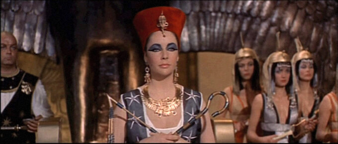 Elizabeth Tylor w filmie "Kleopatra"