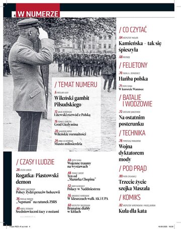 "Historia DoRzeczy" 10/2025 -&nbsp;spis treści