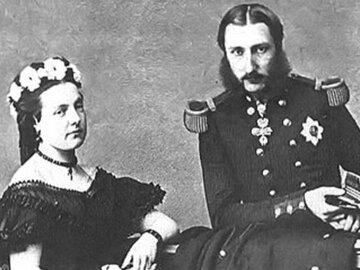 Leopold II&nbsp;z&nbsp;małżonką, Marią Henriettą