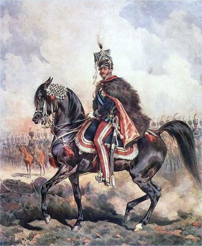 Portret księcia Józefa na koniu, Juliusz Kossak, 1879