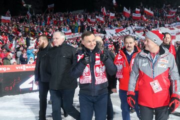 Para prezydencjka na&nbsp;konkursie Pucharu Świata w&nbsp;skokakach narciarskich w&nbsp;Zakopanem