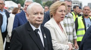 Miniatura: Zakłócone przemówienie Kaczyńskiego....