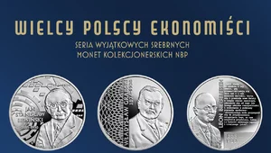 Miniatura: Wielcy polscy ekonomiści na monetach...