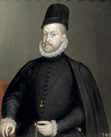 Kr&oacute;l Hiszpanii Filip II&nbsp;Habsburg, obraz Sofonisby Anguissoli, po&nbsp;1570 roku