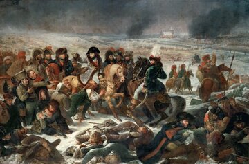 Napoleon na&nbsp;polu bitwy pod&nbsp;Pruską Iławą