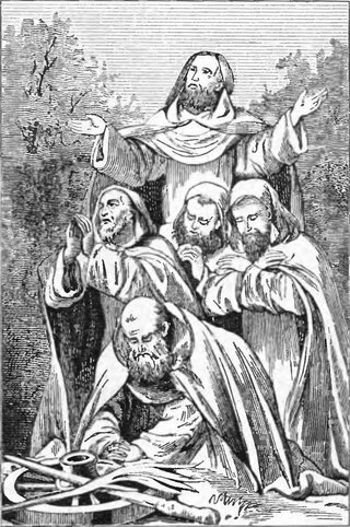 Ilustracja przedstawiająca Pięciu Braci Męczenników z książki pt. Żywoty Świętych Pańskich na wszystkie dnie roku