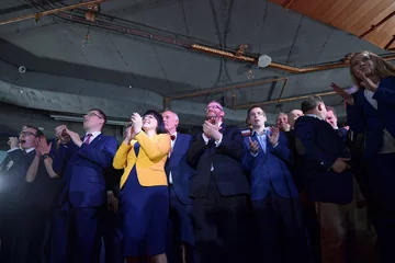 Sztab wyborczy Konfederacji KORWiN Braun Liroy Narodowcy w Warszawie. 