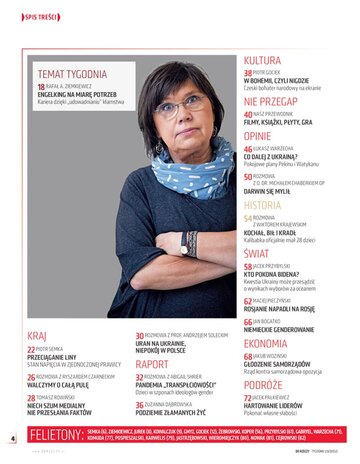 Spis treści "Do&nbsp;Rzeczy" nr 22