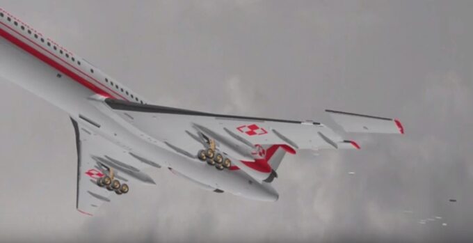 Rozpad Tu-154M w ostatniej fazie lotu