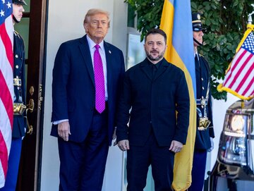 Donald Trump i&nbsp;Wołodymyr Zełenski