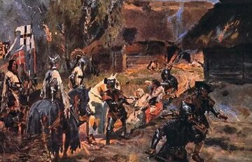 Wojciech Kossak, "Apostolstwo krzyżackie"