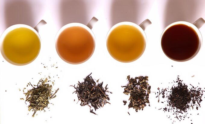 Herbata: zielona, ​​żółta, oolong i czarna