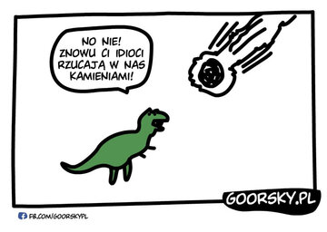 Jak ludzie rzucali w dinozaury kamieniami 