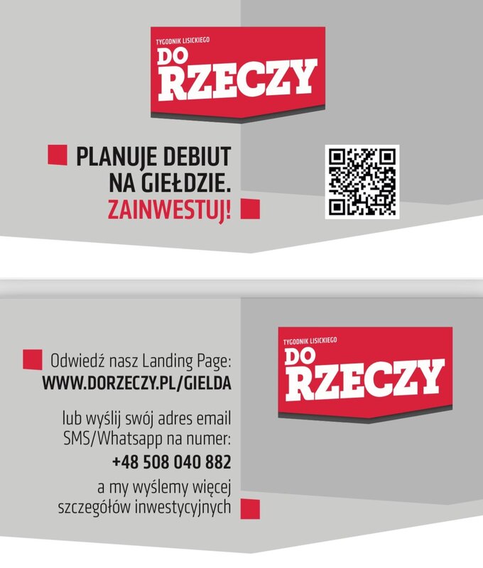 Do Rzeczy na giełdzie!